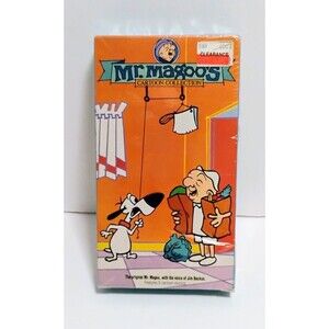 KID FLICKS MR. MAGOO’S CARTOON COLLECTION VOL 6 INDOOR MAGOO SEALED FULL BOX VHS